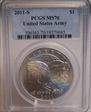 2011-S $1 United States Army MS70