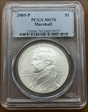 2005-P $1 Marshall MS70