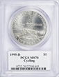 1995-D $1 Cycling MS70