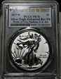 2019-W $1 Silver Eagle Enhanced Rev PR Pride of Two Nations, U.S. Set FDI PR70