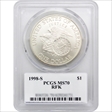 1998-S $1 RFK Thomas D. Rogers Sr. Signature MS70