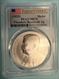 (2025) Medal Theodore Roosevelt Ag Matte Finish First Strike MS70