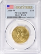 2016-W $10 Betty Ford First Strike MS70