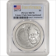 2017-P $1 Lions Club International First Strike MS70