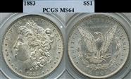 1883 $1 MS64