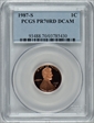 1987-S 1C PR70DCAM