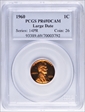 1960 1C Large Date PR69DCAM