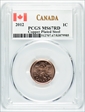 2012 1C Copper Plated Zinc MS67RD