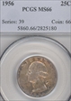 1956 25C MS66
