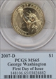 2007-D $1 George Washington First Day of Issue MS65