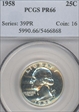 1958 25C PR66