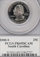 2000-S 25C South Carolina PR69DCAM