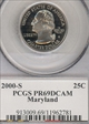 2000-S 25C Maryland PR69DCAM