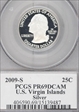 2009-S 25C U.S. Virgin Islands Silver PR69DCAM