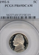 1992-S 5C PR69DCAM