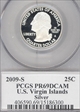 2009-S 25C U.S. Virgin Islands Silver PR69DCAM