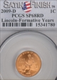 2009-D 1C Lincoln-Formative Years Satin Finish SP68RD