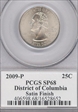 2009-P 25C District of Columbia Satin Finish SP68