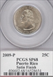 2009-P 25C Puerto Rico Satin Finish SP68