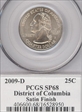 2009-D 25C District of Columbia Satin Finish SP68