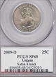 2009-D 25C Guam Satin Finish SP68