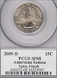 2009-D 25C American Samoa Satin Finish SP68