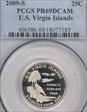 2009-S 25C U.S. Virgin Islands PR69DCAM