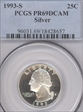 1993-S 25C Silver PR69DCAM