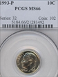 1993-P 10C MS66