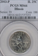 2003-P 25C Illinois MS66