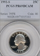1992-S 25C PR69DCAM