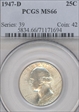 1947-D 25C MS66