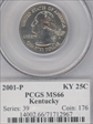 2001-P 25C Kentucky MS66