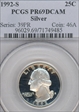 1992-S 25C Silver PR69DCAM