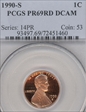 1990-S 1C PR69DCAM