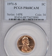 1971-S 1C PR68CAM