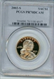 2002-S SAC$1 PR70DCAM
