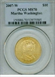 2007-W $10 Martha Washington MS70