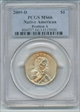 2009-D $1 Native American - Position A MS66