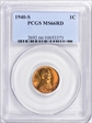 1940-S 1C MS66RD
