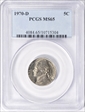 1970-D 5C MS65