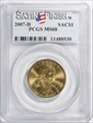 2007-D SAC$1 Satin Finish SP68