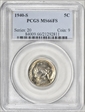 1940-S 5C MS66FS