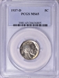 1937-D 5C MS65
