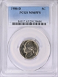1986-D 5C MS65FS