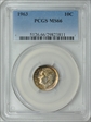 1963 10C MS66