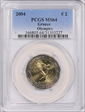 2004 € 2 Olympics KM-209 MS64