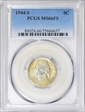 1944-S 5C MS66FS