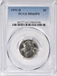 1991-D 5C MS65FS