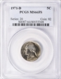 1971-D 5C MS66FS